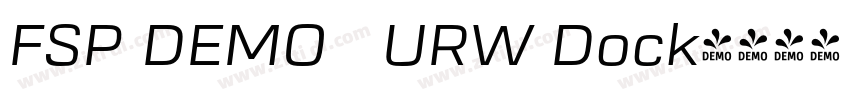 FSP DEMO   URW Dock字体转换